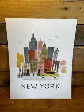 Rifle Paper Co. New York World Traveler Art Print 11x14
